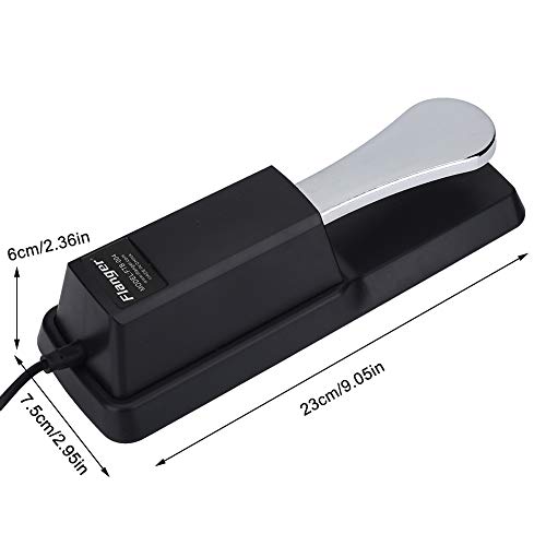 Sustain Pedal, Pedal de Sostenido del Teclado Universal Piano Digital Pedal con Fondo Antideslizante para Flanger Teclados