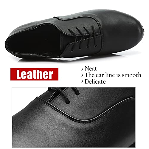 SWDZM Calzado de danza para hombre / estándar cuero latinos zapatos de baile modelo 704 45 EU