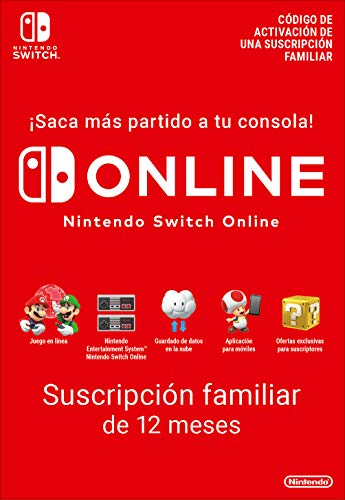 Switch Online Suscripción Familiar de 12 Meses | Nintendo Switch - Código de descarga