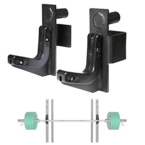 SYL Fitness J-Hooks - Soporte para mancuernas con gancho en J para Power Rack y Half Rack