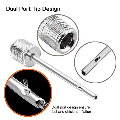 SZSHIMAO Bike Pump Adapter Bicycle Valve Adapter (DV/AV/SV) Bicycle Pump Adapter Ball Pump Needle Adapter Set