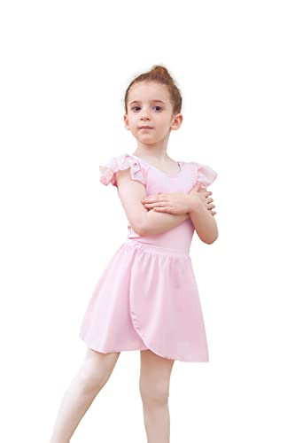 Tancefair Falda de ballet para niñas con cintura ajustable para niños y adultos, Pink (Pull On), M(110-140cm)