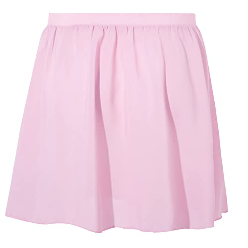 Tancefair Falda de ballet para niñas con cintura ajustable para niños y adultos, Pink (Pull On), S(90-110cm)