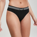 Tanga sin costuras para mujer de MP - Negro - XS