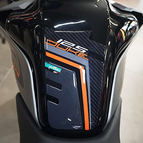 Tank PAD 3D Pegatina protector de tanque compatible con motocicletas Ktm Duke 125 2017-2021