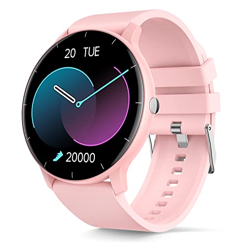 TAOPON Reloj Inteligente Mujer Smartwatch Hombre Relojes Inteligentes con 1.28" Pulsera Actividad GPS IP67 Monitor de Sueño Pulsómetro Oxígeno de Sangre 8 Modos Deporte Smart Watch para iOS y Android