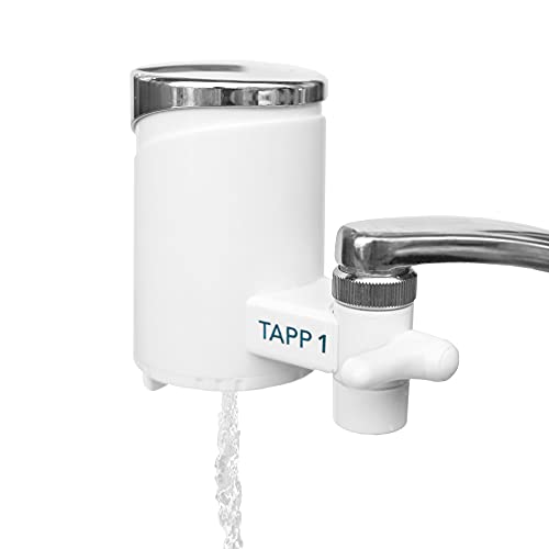 TAPP Water Essential (TAPP 1) - Sistema de Filtración para grifo - Filtra cloro, sedimentos, oxido, nitratos, pesticidos y elimina mal sabor y olor. Filtro de agua para grifo