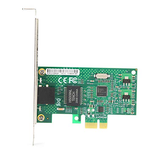 Tarjeta de Red Gigabit Ethernet de Puerto único, PCI-E x1 Gigabit 82583V Servidor Computadora de Escritorio para ESXIPXE Convergencia sin Disco Ruta Suave con 2 Luces LED