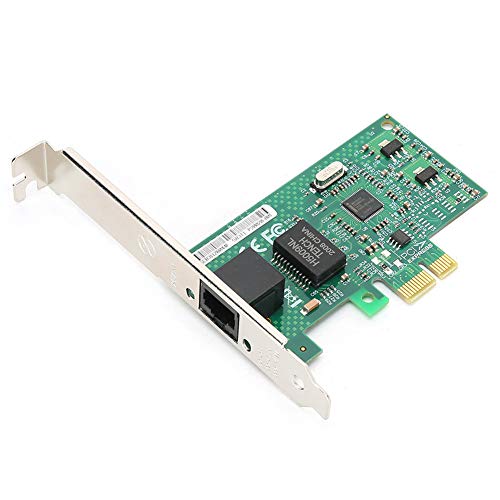 Tarjeta de Red Gigabit Ethernet de Puerto único, PCI-E x1 Gigabit 82583V Servidor Computadora de Escritorio para ESXIPXE Convergencia sin Disco Ruta Suave con 2 Luces LED