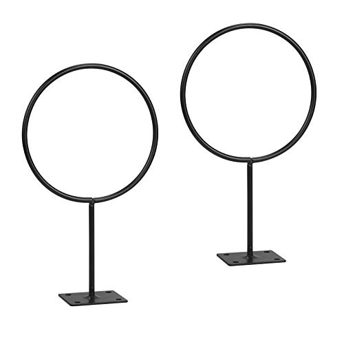 TAZEMAT 2 Pcs Soporte de Bola Montado en Pared Soporte de Bolas de Almacenamiento de Acero Inoxidable Negro para Baloncesto Soporte de Exhibición de Pelota Voleibol en Sala Escuela Gimnasio