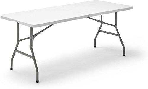 TENCO TG180 Mesa Plegable, Polietileno de Alta Densidad, Blanco