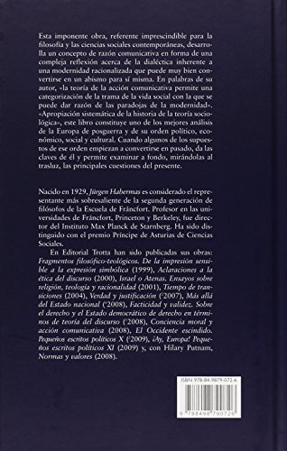 Teoría De La Acción Comunicativa. I. Racionalidad De La Acción Y Racionalización Social. II. Crítica De La Razón Funcionalista (ESTRUCTURAS Y PROCESOS - FILOSOFIA)