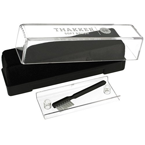 Thakker Soft Brush Cepillo Anti-Estatico limpia Discos de Vinilo & Cepillo Para linoiar la Aguja Thakker Soft Brush Cepillo Anti-Estatico Terciopelo Para limpia Discos de Vinilo & Cepillo Para linoiar la Aguja