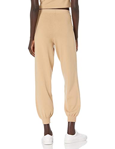 The Drop Maddie Pantalón Jogger Supersuave Holgado para Mujer, Curds & Whey, 3XL Grande