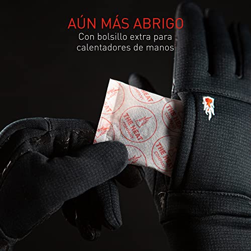 THE HEAT COMPANY – Wind Pro Liner Guantes Resistentes al Viento Guantes tactiles - Mujer y Hombre - Guantes Deporte: Guantes cálidos de Invierno para Ciclismo y Correr