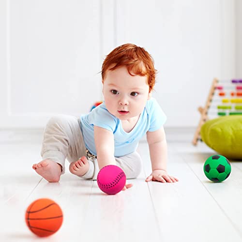 THE TWIDDLERS ﻿﻿15 Bolas de Goma de Juguete (7cm) - Pelota de Juego de Interior al Aire Libre | Pelotas de Deporte Suaves para Niños