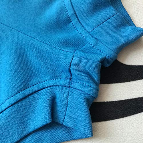 THEECA - Pantalones cortos de algodón elástico suave para mujeres y hombres profesionales Iyengar yoga (azul y S)