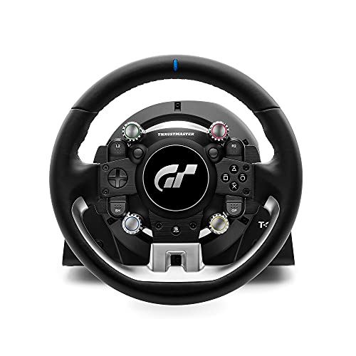 Thrustmaster T-GT II, Volante de Carreras con Juego de 3 Pedales, PS5, PS4, PC, Force Feedback en Tiempo Real