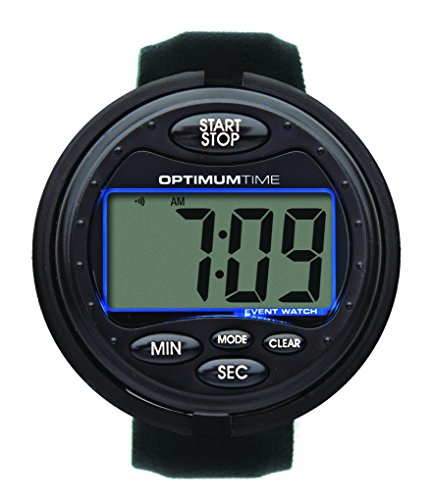 Tiempo máximo evento caiqi - óptimo para precisa cross country veces - transparente pantalla LCD, compacto y cómodo con alarma - Negro