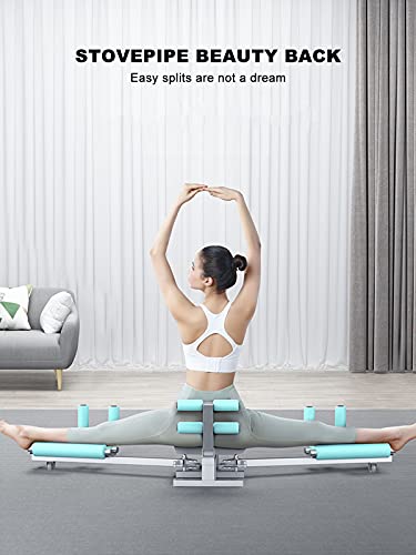 TIM-LI Máquina De Estiramiento De Piernas para Estiramiento De Piernas, Máquina De Estiramiento De Piernas para Ballet, Yoga, Danza, Artes Marciales, MMA, Ejercicio De Gimnasio En Casa,Gris