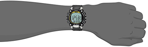 Timex Ironman Men's 100 - Reloj para Hombre, Color Negro/Amarillo Highlights