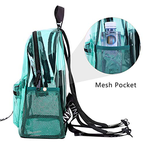 TINYAT Mochila Transparente Multicolor holográfica Super Suave PVC Mochila de Moda para niñas Cena de Compras Unisex Citas, T9051