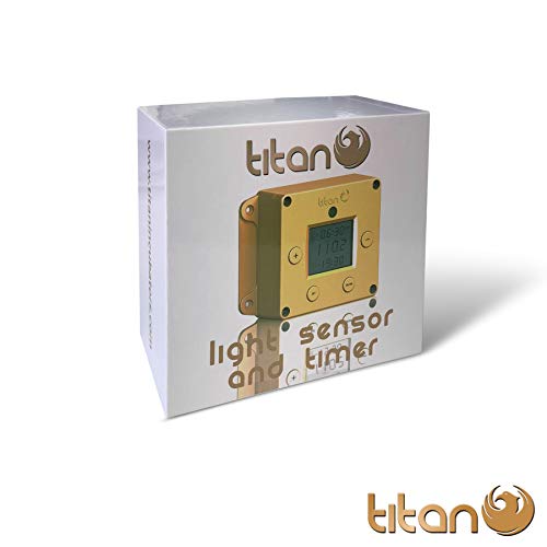 Titan Incubators Cube Sensor de luz y Temporizador Abre/Cierra automático de gallinero