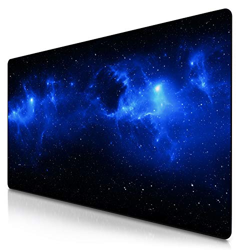 TITANWOLF - Alfombrilla de Ratón de Gran Tamaño 1200x600mm - Mouse Pad Gaming XXXL – Motivo Space - Precisión y Velocidad en Juegos - Antideslizante - Superficie de Tejido - para Ratón y Teclado