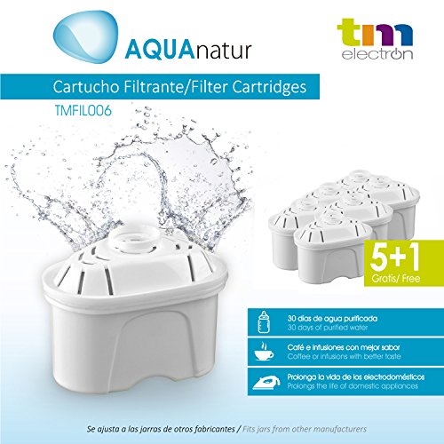 TM Electron Pack de 6 a 12 Meses de Filtros de Agua, Blanco, 6 Unidad (Paquete de 6), 6