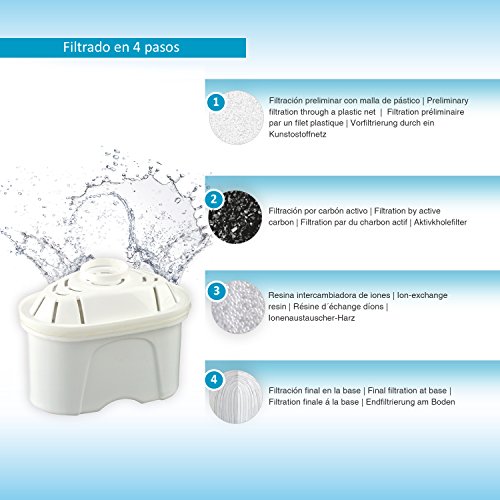 TM Electron Pack de 6 a 12 Meses de Filtros de Agua, Blanco, 6 Unidad (Paquete de 6), 6