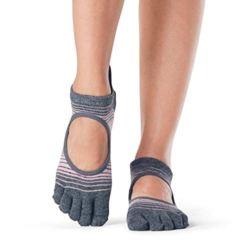 ToeSox Bellarina - Calcetines antideslizantes para mujer, para ballet, yoga, pilates, punta de barra, talla pequeña, eco