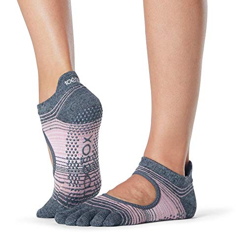 ToeSox Bellarina - Calcetines antideslizantes para mujer, para ballet, yoga, pilates, punta de barra, talla pequeña, eco