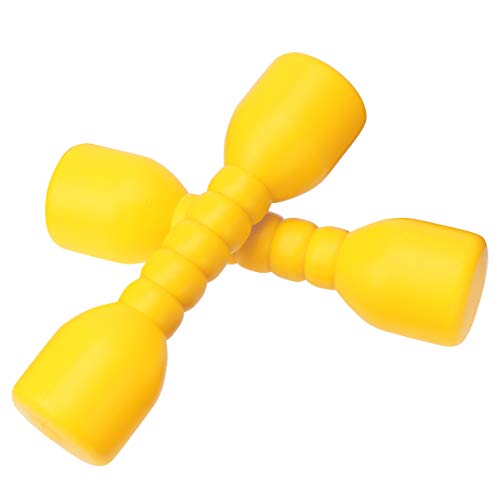 Tomaibaby 2 Pares de Mancuernas de Juguete para Niños Juego de Simulación para Niños Principiantes Entrenamiento de Gimnasio Levantamiento de Pesas Y Levantamiento de Pesas Verde Amarillo