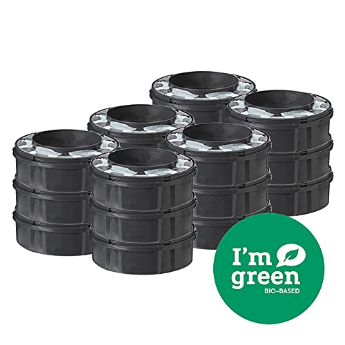 Tommee Tippee Recambios Para Contenedor Para Pañales Avanzado Twist and Click, Película GREENFILM Antibacteriana y Sostenible, Pack de 18