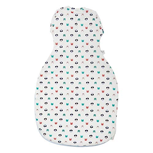 Tommee Tippee The Original Grobag Saco De Transición Snuggle Para Bebés, Tejido Suave Rico En Algodón, 0-4 Meses, 1,0 Tog, Cat And Mouse, color Blanco, Azul, Verde, Rosa, 224 g