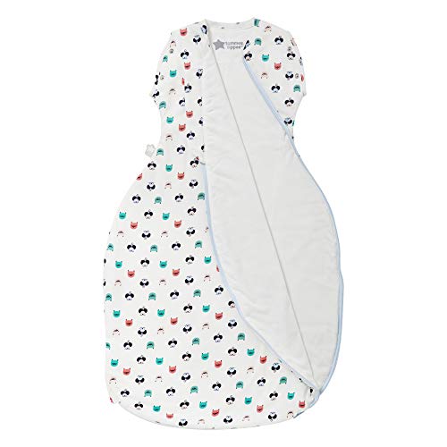 Tommee Tippee The Original Grobag Saco De Transición Snuggle Para Bebés, Tejido Suave Rico En Algodón, 0-4 Meses, 1,0 Tog, Cat And Mouse, color Blanco, Azul, Verde, Rosa, 224 g