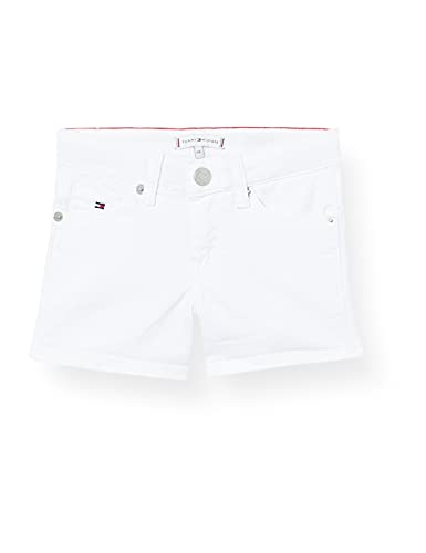 Tommy Hilfiger Nora Short Pantalones Cortos, Bright White, 74 cm para Niñas