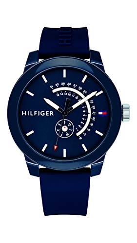 Tommy Hilfiger Reloj Analógico para Hombre de Cuarzo con Correa en Caucho 1791482