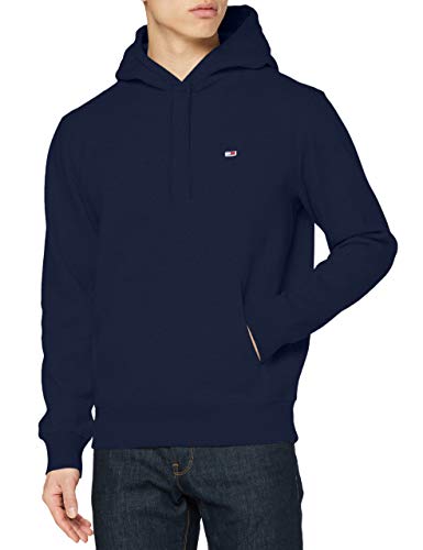 Tommy Jeans TJM Regular Fleece Hoodie Sudadera, Twilight Navy, XL para Hombre