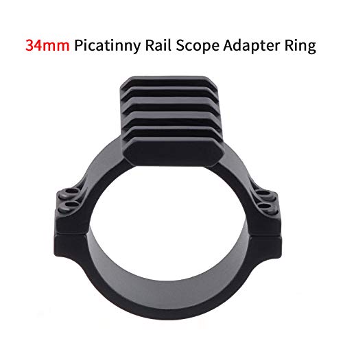 ToopMount Anillos de Montaje Tactical 34mm Picatinny Rail Adaptador de Anillo de Aluminio para Todos los Accesorios estándar Weaver / Picatinny 1913