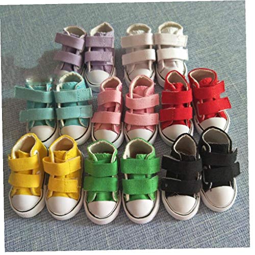 TOSSPER Rusia Mano Bricolaje Juguetes Zapatos 7.5cm Lienzo Botas para Mini Toy Zapatos