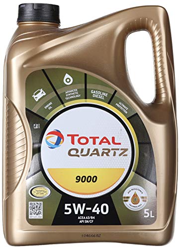 Total 148650 Quartz 9000 5W-40 Aceites de Motor para Coches, 5 litros