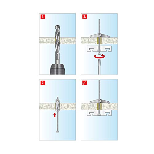 TOX Taco de resorte Spagat M4 envase pequeño, 20 piezas, 024100161