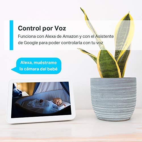 TP-Link TAPO C100 - Cámara Vigilancia WiFi Interior, óptima para Vigilar Bebés y Mascotas, Visión Nocturna, Detección de Movimiento, Audio Bidireccional, Almacenamiento SD, Compatible con Alexa