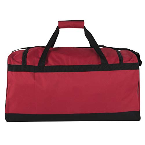 Trail maker Bolsas De Lona Livianas De 55 litros Y 24 Pulgadas para Hombres Y Mujeres para Viajar, El Gimnasio Y como Bolsa/Organizador De Equipo Deportivo Unisex-Adulto|Rojo 1|