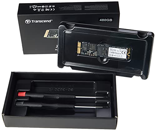 Transcend JetDrive 820 - Kit de disco duro sólido interno SSD 480 GB para Mac