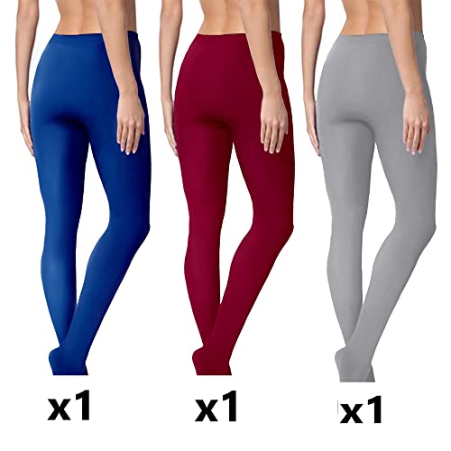 Trendcool. Leggins Térmicos Mujer. Mallas Térmicas Mujer Negras, Talla Única. Cómodos Leggins para Mujer Invierno. Pantalón Térmico de Compresión Adelgazantes. No Transparenta (x3Negro)