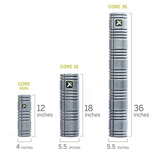 TriggerPoint CORE Rodillo de espuma sólida de densidad múltiple con videos instructivos en línea gratis