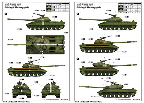 Trumpeter 05546 - Kits Modelo soviético T-10M Tanque Pesado