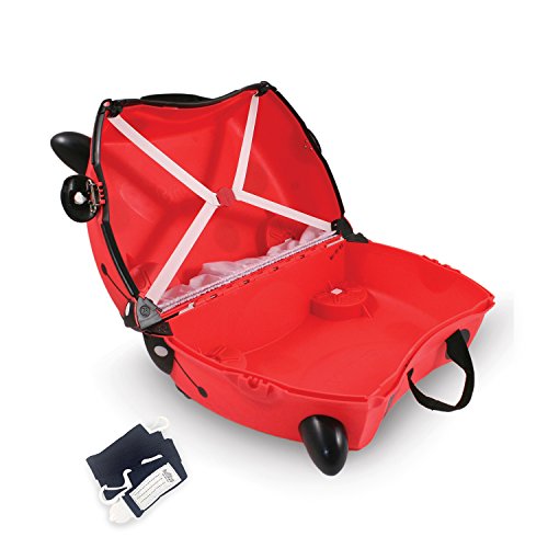 Trunki Maleta correpasillos y equipaje de mano infantil: Mariquita Harley (Rojo)